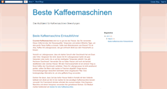 Desktop Screenshot of bestekaffeemaschinen.blogspot.com