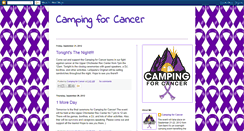 Desktop Screenshot of campingforcancer.blogspot.com