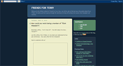 Desktop Screenshot of friendsforterry.blogspot.com