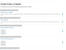 Tablet Screenshot of comoculoycalzon.blogspot.com