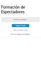 Mobile Screenshot of formaciondeespectadores.blogspot.com