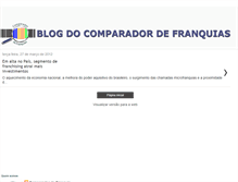 Tablet Screenshot of comparadordefranquias.blogspot.com