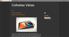 Desktop Screenshot of colheitasvarias.blogspot.com