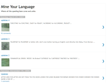 Tablet Screenshot of mineyourlanguage.blogspot.com