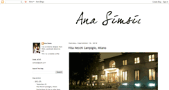 Desktop Screenshot of anasimsic.blogspot.com