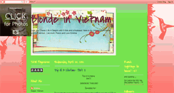 Desktop Screenshot of blondeinvietnam.blogspot.com