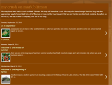 Tablet Screenshot of mycrushonmarkbittman.blogspot.com