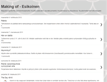 Tablet Screenshot of makingof-esikoinen.blogspot.com