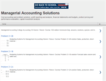 Tablet Screenshot of managerialaccounting2.blogspot.com