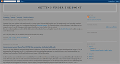 Desktop Screenshot of gettingunderthepoint.blogspot.com