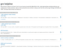 Tablet Screenshot of gre-helpline.blogspot.com