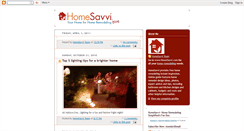Desktop Screenshot of homesavvi.blogspot.com