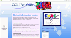 Desktop Screenshot of cokifeltcraft.blogspot.com