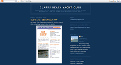 Desktop Screenshot of clarksbeachyachtclub.blogspot.com