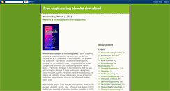 Desktop Screenshot of engineeringfreeebooks.blogspot.com