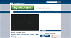 Desktop Screenshot of hqtamilmusic.blogspot.com