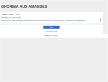 Tablet Screenshot of ghoriba-aux-amandes.blogspot.com