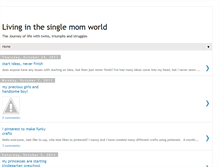 Tablet Screenshot of livinginthesinglemomworld.blogspot.com