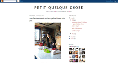 Desktop Screenshot of petitquelquechose.blogspot.com