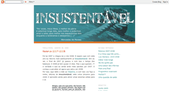 Desktop Screenshot of insustentavelmente.blogspot.com