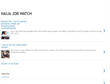 Tablet Screenshot of naijajobwatch.blogspot.com