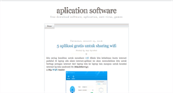 Desktop Screenshot of aplicationsoft.blogspot.com
