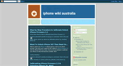 Desktop Screenshot of iphone3gwiki.blogspot.com