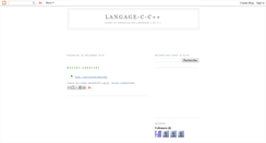 Desktop Screenshot of languagecpp.blogspot.com