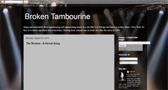 Desktop Screenshot of brokentambourine.blogspot.com