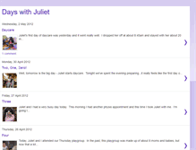 Tablet Screenshot of dayswithjuliet.blogspot.com