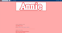 Desktop Screenshot of annienationaltour.blogspot.com