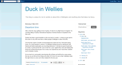 Desktop Screenshot of duckinwellies.blogspot.com