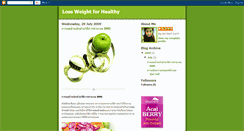 Desktop Screenshot of loseweightforhealthy.blogspot.com