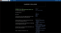 Desktop Screenshot of careercollege.blogspot.com