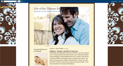 Desktop Screenshot of lifeofthethomasfamily.blogspot.com