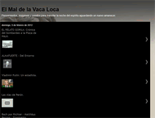 Tablet Screenshot of elmaldelavacaloca.blogspot.com