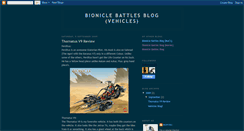 Desktop Screenshot of bioniclebattlesblogvehicles.blogspot.com