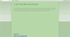 Desktop Screenshot of c24-7naturaceuticals.blogspot.com