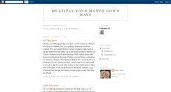 Desktop Screenshot of godmultiplymymoney.blogspot.com