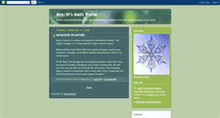 Desktop Screenshot of mathinnature.blogspot.com