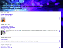 Tablet Screenshot of cameroncohenbeauty.blogspot.com
