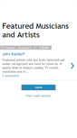 Mobile Screenshot of featuredmusiciansandartists.blogspot.com