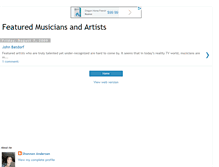 Tablet Screenshot of featuredmusiciansandartists.blogspot.com