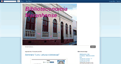 Desktop Screenshot of biblioteconomiamaranhense.blogspot.com