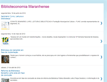 Tablet Screenshot of biblioteconomiamaranhense.blogspot.com