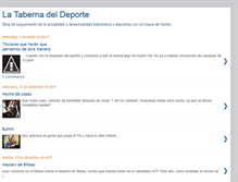 Tablet Screenshot of latabernadeldeporte.blogspot.com