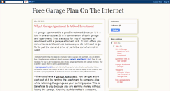 Desktop Screenshot of freegarageplans.blogspot.com