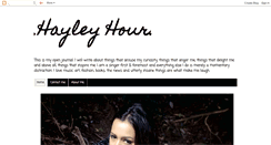 Desktop Screenshot of hayleyhour.blogspot.com