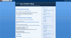 Desktop Screenshot of lazyjonathan.blogspot.com