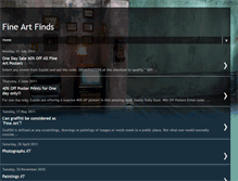 Tablet Screenshot of fineartfinds.blogspot.com